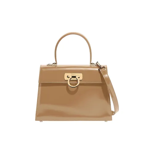 FERRAGAMO Museum Коровья кожа Сумка Большая Женская CAMEL