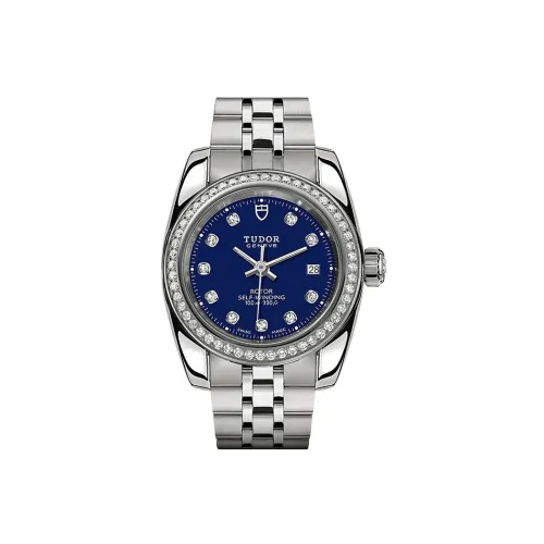 TUDOR Classic Collection Автоматический Механический Механизм Женские Часы 28 мм Синий Циферблат