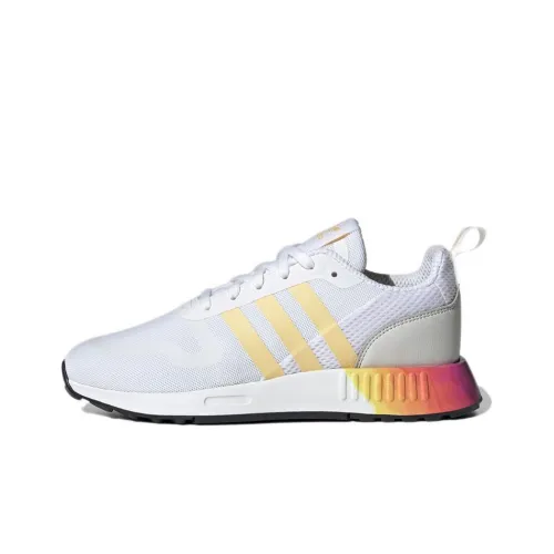 Adidas Originals MULTI Устойчивый к истиранию Дышащий Низкий Топ Повседневные Беговые кроссовки Женские Белые Желтые