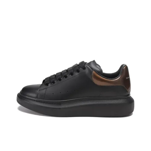Alexander McQueen Oversized Sneaker Low Топ Стильные Скейтбординги Мужской Медный Черный
