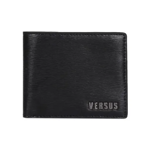 VERSACE Кожа Кошелек Мужской Черный