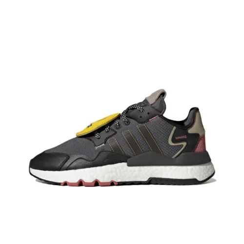 Adidas Originals Nite Jogger Устойчивый к истиранию Баланс Низкий Топ Повседневный Унисекс Серый Черный