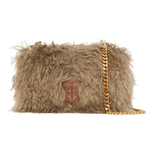 Burberry Lola Сумка Кожа Сумка через плечо Маленькая Женская Кофейная КАМЕЛ