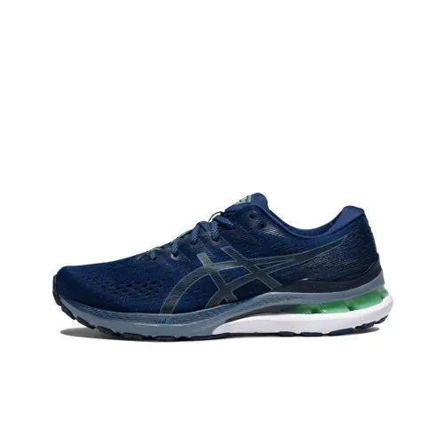 Asics Gel Kayano 28 Low Top Марафон Беговые кроссовки Мужские Морской синий