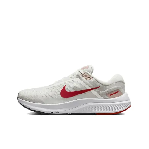 nike Zoom Structure 24 Low Топ Марафон Беговые кроссовки Женские Белые Красные