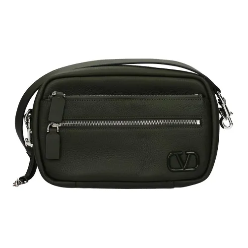 Valentino Кожа Сумка через плечо Мужская Зеленая