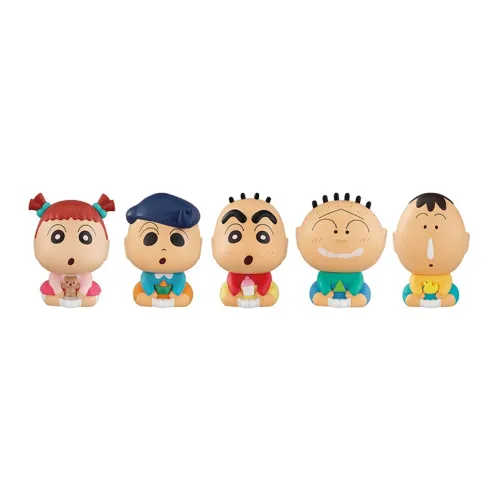 BANDAI Карандаш SHIN Chan Основные персонажи SHIN Chan Касумигаока Defense FORCE Детский Сборка Lucky Draw Целая коробка 5 шт