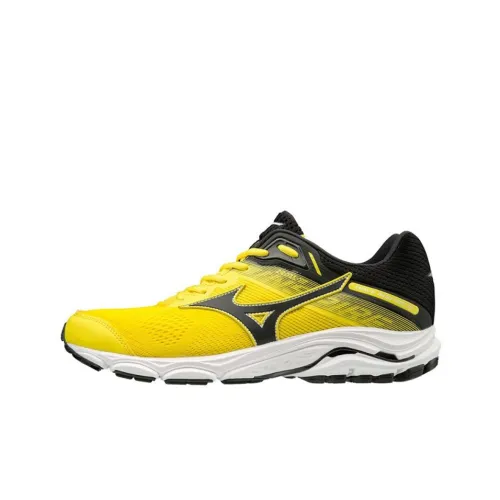 Mizuno Slip-resistant Abrasion-resistant Low-top Беговые кроссовки Мужские Желтый Черный
