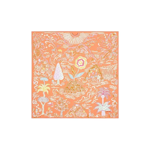 HERMES Шелковые шарфы Унисекс Разноцветные