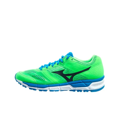 Mizuno Shock Absorbers Slip-Resistant Abrasion-Resistant Low-Top Беговые кроссовки Мужские Зеленый Синий