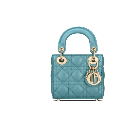 DIOR Lady Dior Sheepskin Сумка Lady Dior Сумка Extra Mini Женская Небесно-Синий