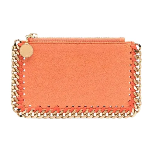 Stella McCartney Falabella Картхолдер из искусственной кожи женский оранжевый