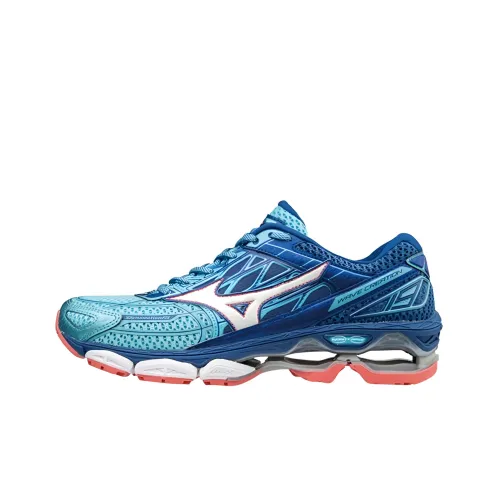 Mizuno Slip-resistant Abrasion-resistant Low-top Беговые кроссовки Женские Blue