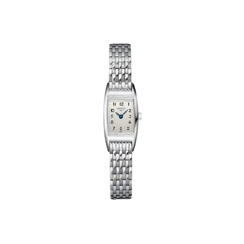 LONGINES Beja Series Кварцевый механизм Женские часы 16 мм Серый циферблат Корпус из нержавеющей стали Ремешок из нержавеющей стали
