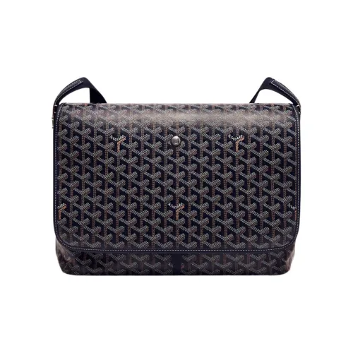 GOYARD CAPETIEN Холст и кожа Конверт Сумка Курьерская сумка Сумка через плечо Средняя Унисекс Темно-синий