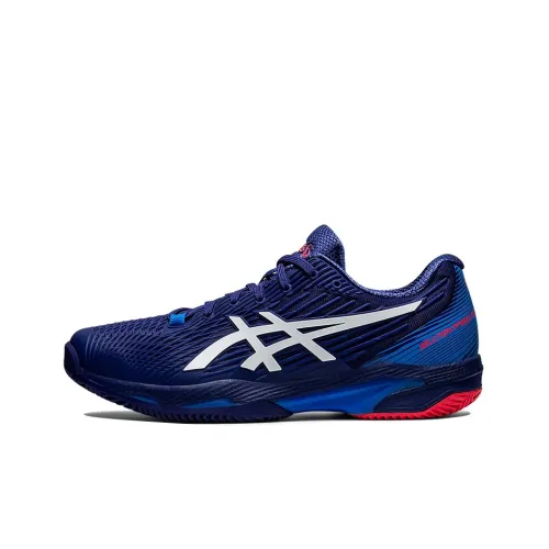 Asics Solution Speed FF 2 Clay Low Top Теннисные Кроссовки Мужские Темно-синие