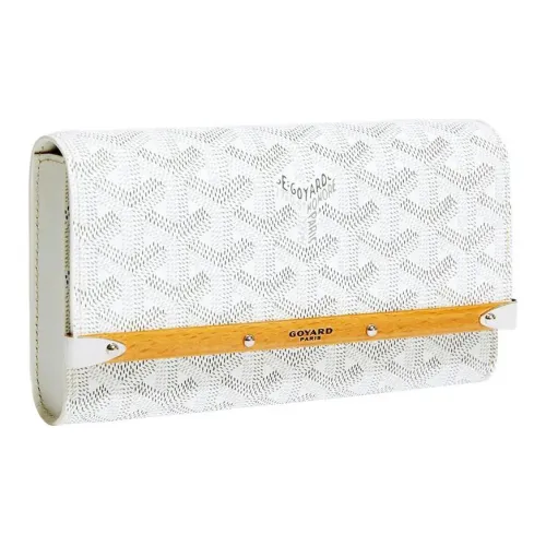 GOYARD Monte Carlo Телячья кожа Холст Клатч Мини Женская Белый