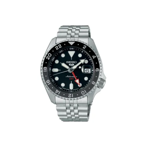 SEIKO Автоматический Механический Механизм Мужские Часы 42,5 мм Черный