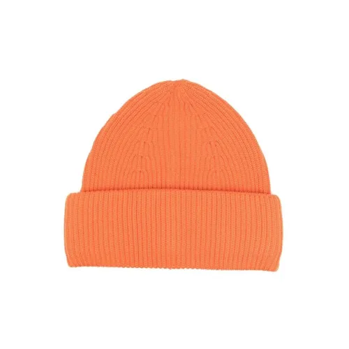 ROBERTO COLLINA Шерстяные шапки-бини Апельсиновый Унисекс