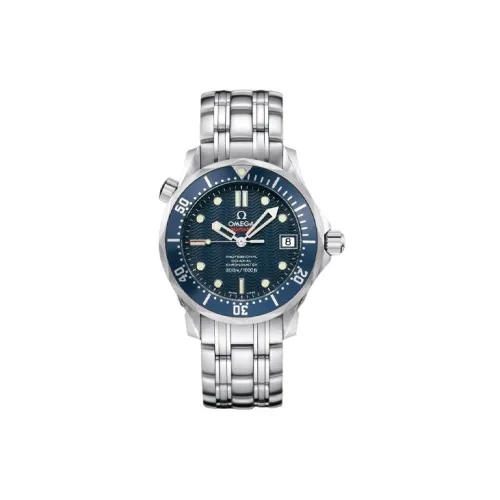OMEGA Автоматический Механический Часы Мужские Seahorse Series 300m Diving Watch 36,5mm*13mm Синий