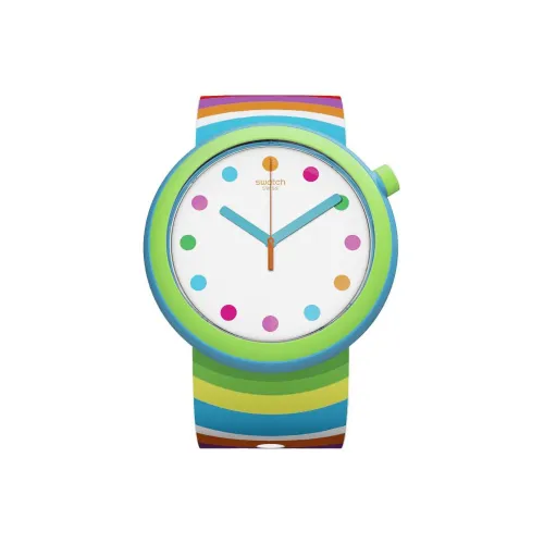 SWATCH ORIGINALS Collection Кварцевый механизм Мужские часы Циферблат Белый Пластиковый корпус Часы Силиконовый ремешок