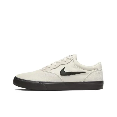 Nike SB Chron 2 Slip-resistant Abrasion-resistant Lightweight Low-Top Skateboarding Shoes Unisex Beige White Black Найк SB Chron 2 Противоскользящие Устойчивые к истиранию Легкие Низкие Кроссовки для Скейтбординга Унисекс Бежевый Белый Черный
