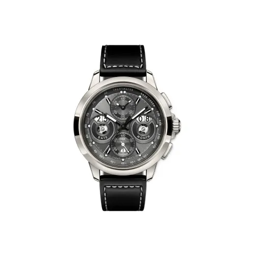 IWC Engineer Collection Автоматический Механический Механизм Мужские Часы 45 мм Серый Циферблат Титан Корпус Часы Кожаный Ремешок из Коровьей Кожи