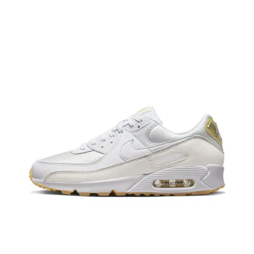 Nike Air Max 90 Low Топ Беговые кроссовки Мужской Белый