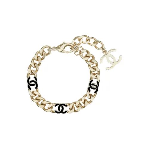 CHANEL Металлические браслеты золотые женские