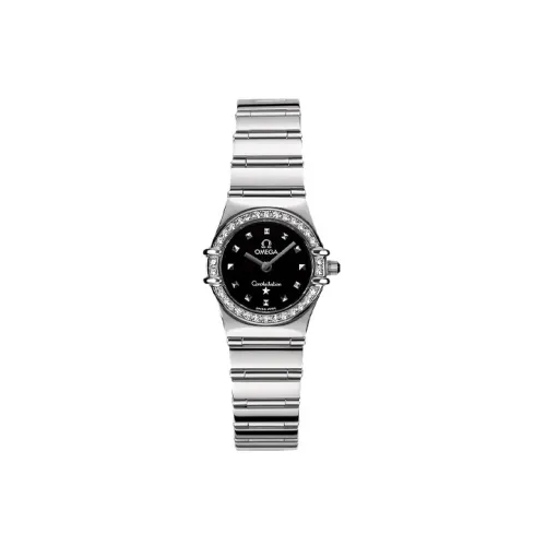 OMEGA Quartz Механизм Женские Constellation Series Constellation Watch Часы 22,5 мм Черные