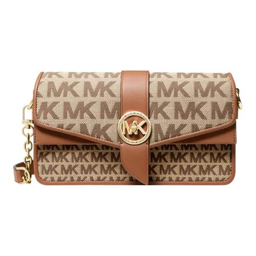 MICHAEL KORS Greenwich Коровья кожа Сумка через плечо Стандартная Женская Коричнево-бежевая