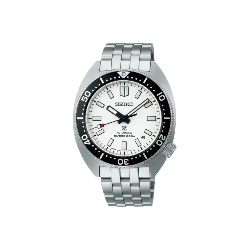 SEIKO Автоматический Механический Механизм Мужские часы Prospex 41 мм Белый