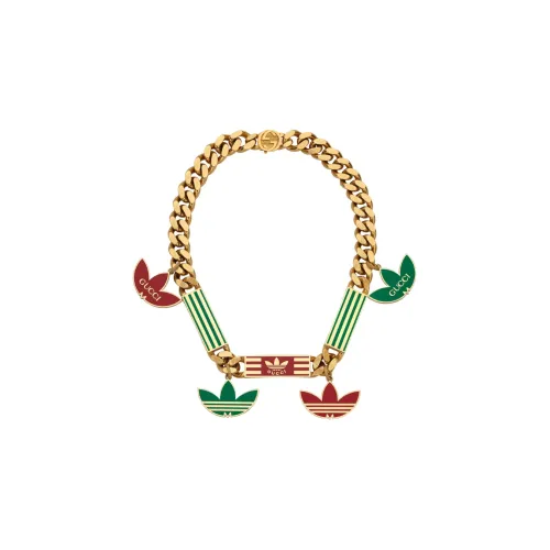 GUCCI Adidas X GUCCI Co Branded SERIES Металлические браслеты золотые унисекс