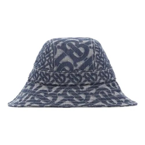 Burberry Cotton Bucket Hats Синий Унисекс