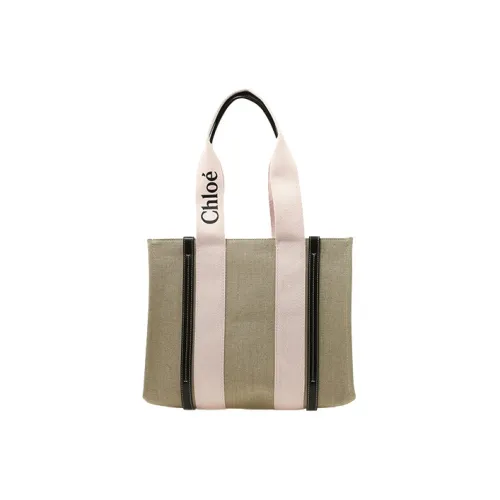 Chloe Chloé сумки Холст Тоут Сумка Сумка Сумка через плечо Женская Зеленая Бежевая Черная