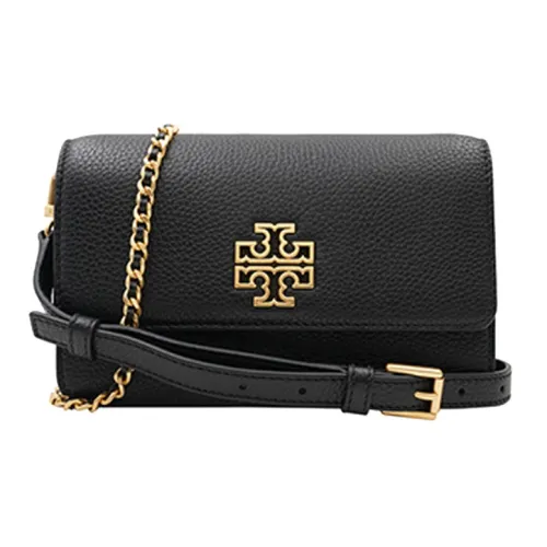 Tory Burch Britten Коровья кожа Сумка через плечо Женская Черная