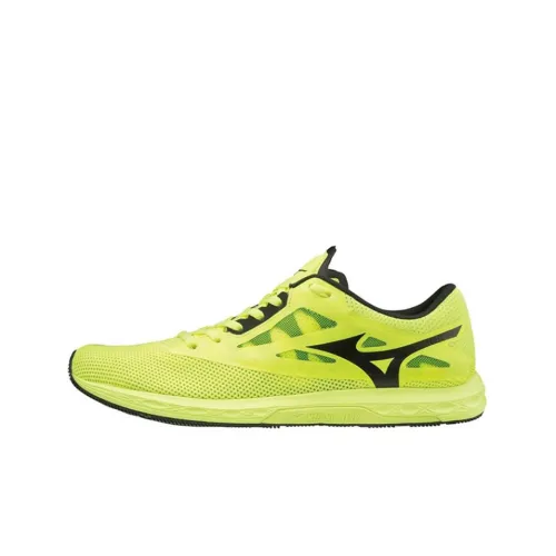 Mizuno Shock Absorbers Slip-resistant Abrasion-resistant Low-top Беговые кроссовки Мужской Желтый