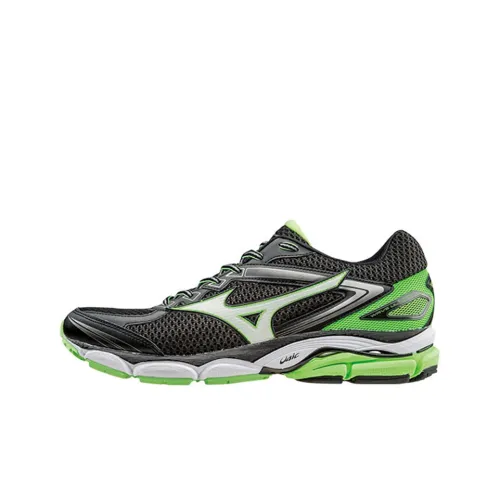 Mizuno Wave Ultima 8 противоскользящие устойчивые к истиранию низкий топ беговые кроссовки черный зеленый