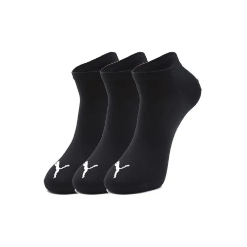 PUMA Низкие носки унисекс 3 упаковки черный