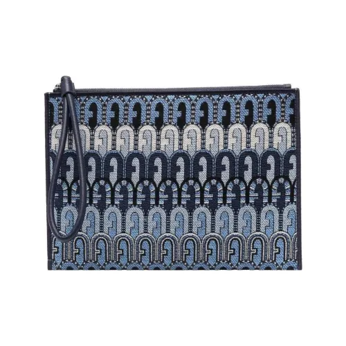 Furla Текстиль Конверт Сумка Клатч Женская Синяя
