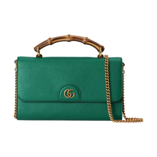 GUCCI Diana Кожа Сумка Сумка через плечо Сумка через плечо Маленькая Женская Зеленая