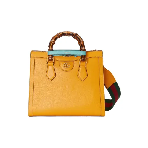 GUCCI Diana Кожа Сумка Маленькая Женская Апельсин