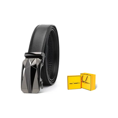 FREE RABBITⅡ Натуральная кожа Автоматическая застежка Бизнес Юность Брюки Ремень Мужской ремень Мужской