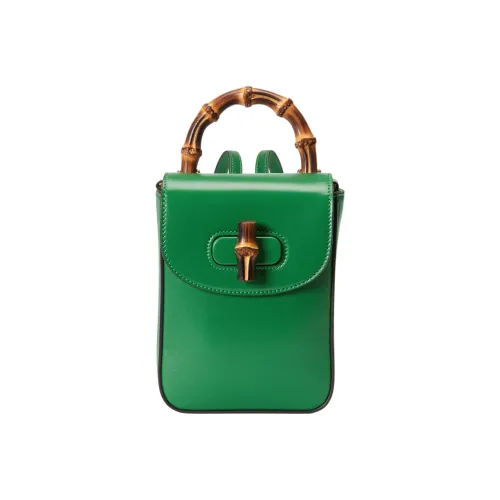 GUCCI Кожа Рюкзак Стандартный Женский Зеленый