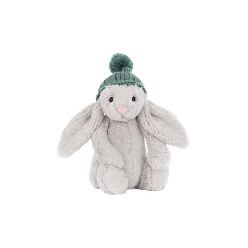 JELLYCAT Bunny Collection Животные Shy Теплый Кролик Серебряные Куклы Плюшевая кукла 18 см Высота в сидячем положении