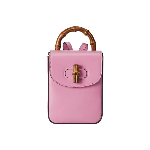 GUCCI Кожа Рюкзак Мини Женский Розовый
