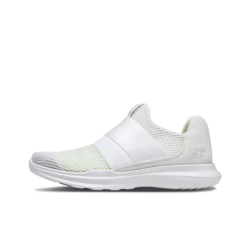 Skechers Go Run Pulse Low Топ Беговые кроссовки Женские Белые