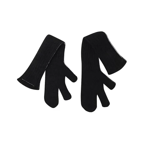 MM6 Maison Margiela Альпака, Нейлон Перчатки Черный Унисекс