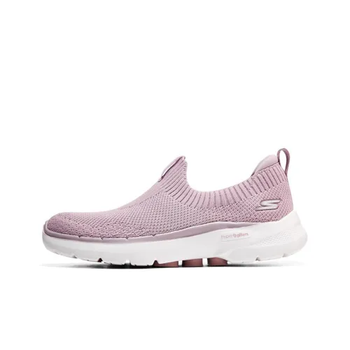 Skechers Go Walk 6 'Hyper Burst Пенная технология' Низкий топ Casual Женский Бледный кизиловый цвет