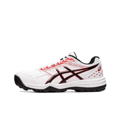 Asics Гель Lethal Field Устойчивый к абразиву Низкий Топ Беговые кроссовки Мужские Белый Красный